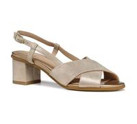 Geox Women's D AURELY 50 A Heeled Sandal, Lt Gold, 5 UK