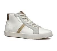 Geox Women's D Blomiee A Sneaker, Optic White Silver, 8 UK