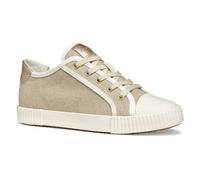 Geox Women's D BLOMIEE B Sneaker, Lt Taupe/Optic White, 4 UK