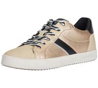 Geox Women's D Blomiee C Sneakers, Lt Gold Black, 5 UK