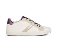 Geox Women's D Blomiee C Sneakers, Optic White Purple, 2 UK