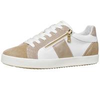Geox Women's D BLOMIEE E Trainers, White/Cream, 40 EU