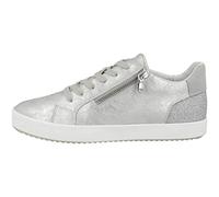 Geox Womens D Blomiee Sneakers, Silver, 7.5 UK