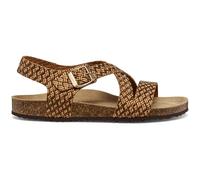 Geox Women's D BRIONIA B Flat Sandal, Bronze, 38 EU