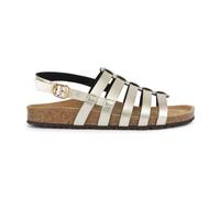 Geox Women's D Brionia F Flat Sandals, Gold, 4 UK