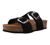Geox Women's D BRIONIA H A Flat Sandal, Black, 6 UK