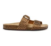 Geox Women's D BRIONIA L Flat Sandal, Bronze, 37 EU