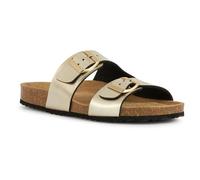 Geox Sandals Brionia Gold Flat - Women's EU 37