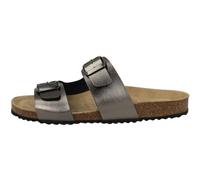 Geox Women's D Brionia L Flat sandal, Gun, 5 UK