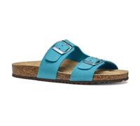 Geox Women's D BRIONIA L Flat Sandal, Lt Blue, 4 UK