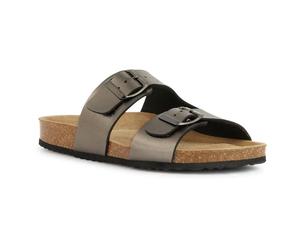 Geox Women's D Brionia L Flat Sandals, metal, 2 UK