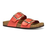 Geox Women's D BRIONIA R B Flat Sandal, Coral, 40 EU