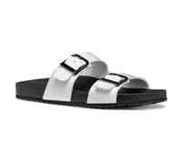 Geox Women's D BRIONIA R M Flat Sandal, White, 5 UK