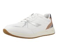 Geox Women's D Bulmya A Trainers, White Silver, 4 UK
