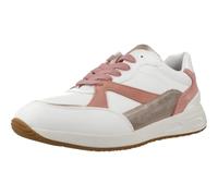 Geox Women's D BULMYA A Sneaker, White/Lt Coral, 5 UK