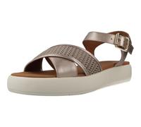 Geox Women's D CAMALEI F Flat Sandal, Champagne, 4 UK