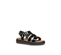 Geox D CAMALEI Synthetic Polyurethane Women's Black Sandals