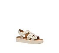 Geox Women's D CAMALEI E Flat Sandal, Papyrus, 7.5 UK