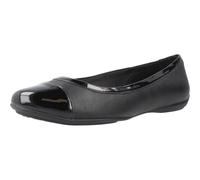 Geox Women's D Charlene B Ballet Flat, Black, 4 UK