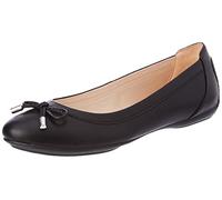 Geox Women's D Charlene B Ballet Flat, Black, 7.5 UK