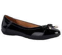 Geox Women's D Charlene C Ballet Flat, Black, 2.5 UK