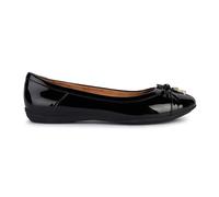 Geox Women's D Charlene C Ballet Flat, Black, 7.5 UK