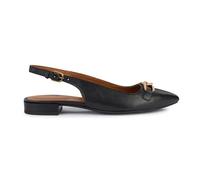 Geox Women's D Charyssa Ballet Flat, Black, 4 UK