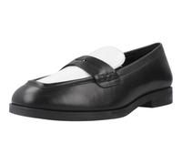 Geox Women's D Cloridie A Moccasin, Black White, 6 UK