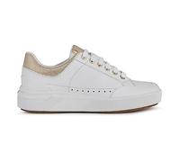 Geox Women's D Dalyla A Sneaker, White Champagne, 5 UK