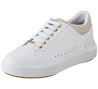Geox Women's D Dalyla A Sneakers, White Champagne, 2.5 UK