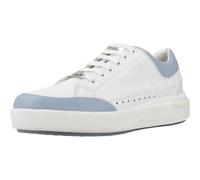 Geox Women's D Dalyla Sneaker, White Lt Sky, 3 UK