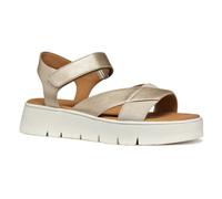 Geox Women's D DANDRA 40 B Sandal, Lt Gold/Lt Taupe, 4 UK