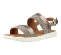 Geox Women's D Dandra A Slide Sandal, Dk Beige Sage, 4 UK