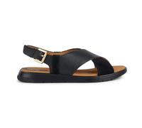 Geox Women's D Dandra B Slide Sandal, Black, 37 EU, black, 4 UK