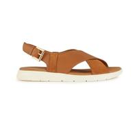 Geox Women's D Dandra B Slide Sandal, Cognac, 7 UK