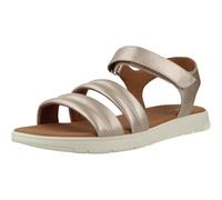 Geox Women's D DANDRA C Flat Sandal, Lt Gold, 5 UK