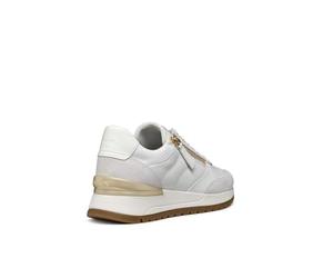 Geox Women's D Desya A Trainers, White Off White A, 7.5 UK