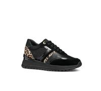 Geox Women's D Desya ASneaker, Blk Antelope, 4 UK