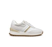 Geox Women's D Desya A Sneaker, White Gold, 5 UK