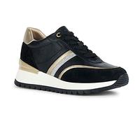 Geox Women's D Desya Sneaker, Black, 3 UK