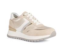 Geox Women's D Desya Sneaker, Lt Gold Lt Taupe, 2 UK