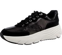 Geox Women's D Diamanta A Sneakers, Black, 7.5 UK