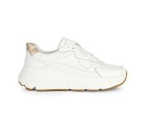Geox Women's D Diamanta B Platform, White Lt Gold, 6 UK