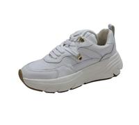 Geox Women's D DIAMANTA E Sneaker, White, 4 UK