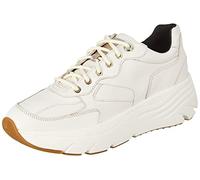 Geox Women's D Diamanta Sneakers, Off-white, 2.5 UK