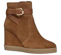Geox Women's D Elidea Wedge A Ankle Boot, Dk Camel, 4 UK