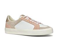 Geox Women's D EMMELENY E Sneaker, Nude/White, 3 UK