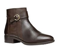 Felicity Ankle Boots in Breathable Leather Dark Brown