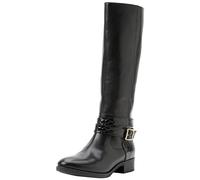 Geox Women's D Felicity Knee high Boot, Black, 5 UK