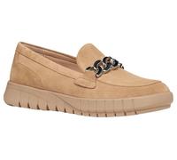 Geox Women's D Flexride A Moccasin, Beige, 38 EU
